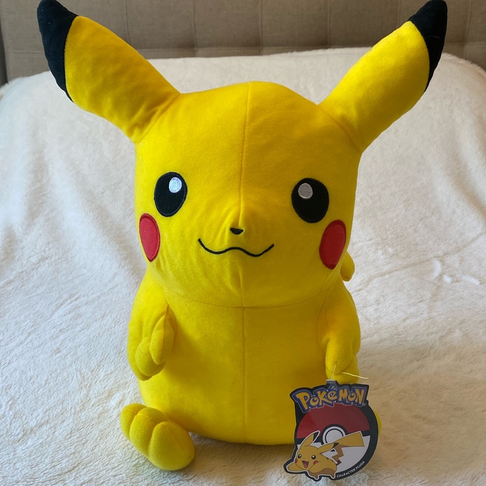 Pikachu character plush - 13”